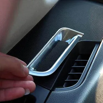 

console dashboard air conditioning outlet vents trim sticker cover for land rover freelander 2 chromium styling accessories