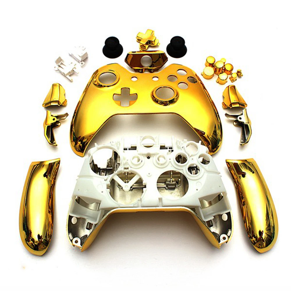 

For Xbox One handle shell with a full set of gold Chrome for game Controller case