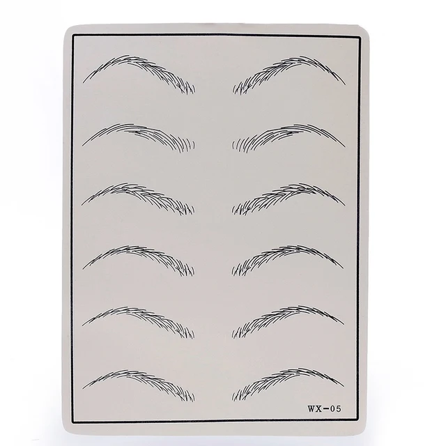 1 Sheet Eyebrows Tattoo Practice Skins Synthetic Permanent Training Tattoo Accesories For Beginners 1 Sheet Eyebrows Tattoo Practice Skins Synthetic Permanent Training Tattoo Accesories For Beginners