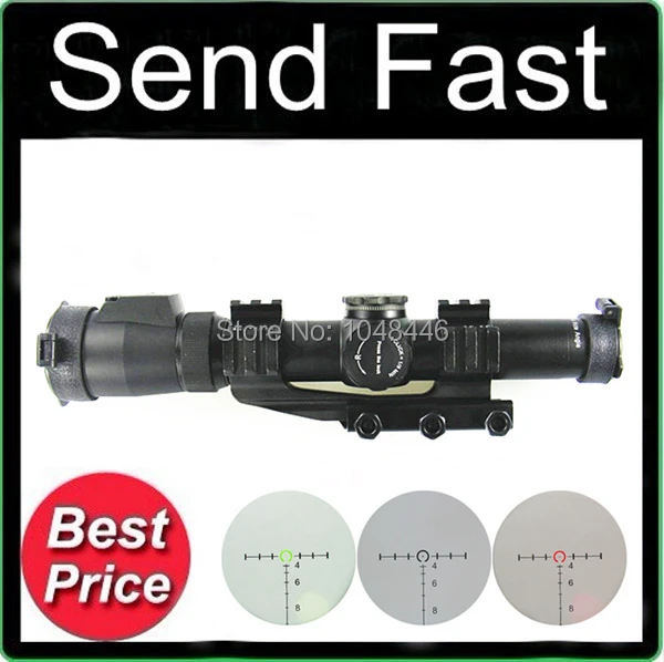 Best price at $107 Cheap NEW hunting rifle scope 1-4X24 scopes 30mm tri weaver mount tactical optical sight