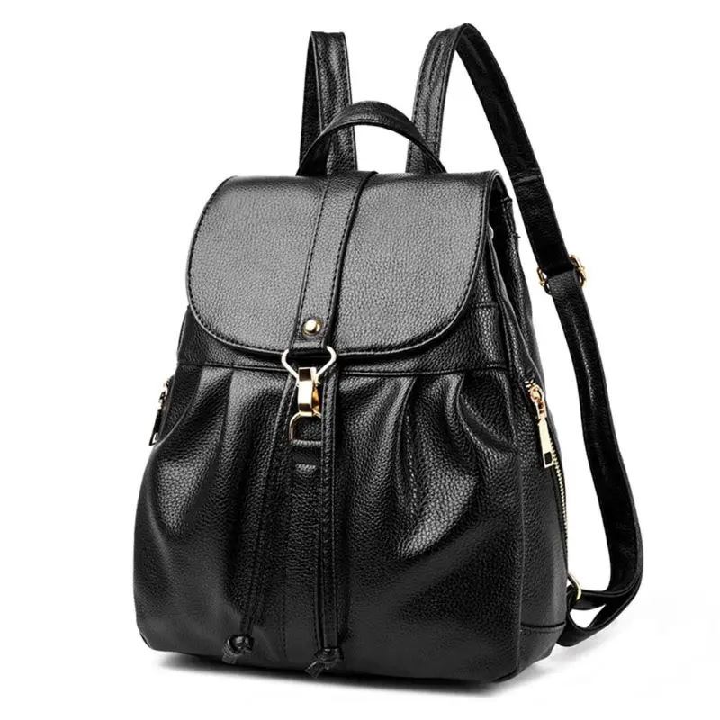 

Women Backpack Leather Casual Rucksack for Teenage Girls Female School Shoulder Bag Bagpack