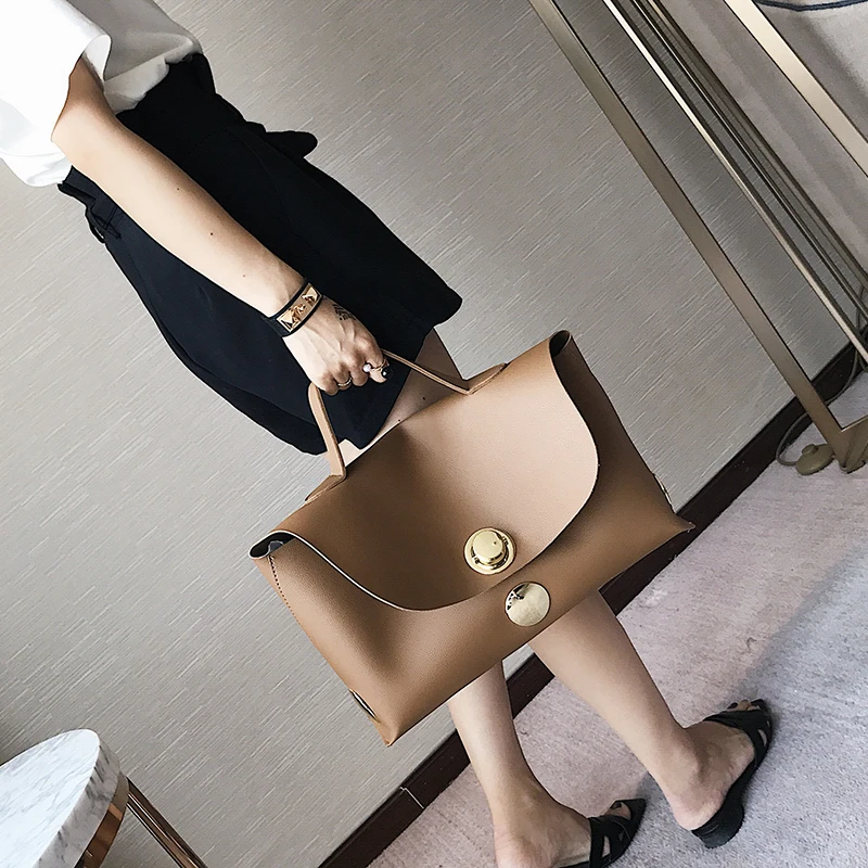 

Western style Fashion new Women Handbags 2017 High Quality PU leather Women Tote bags Locks Big Bags Commute Simple Boston bag