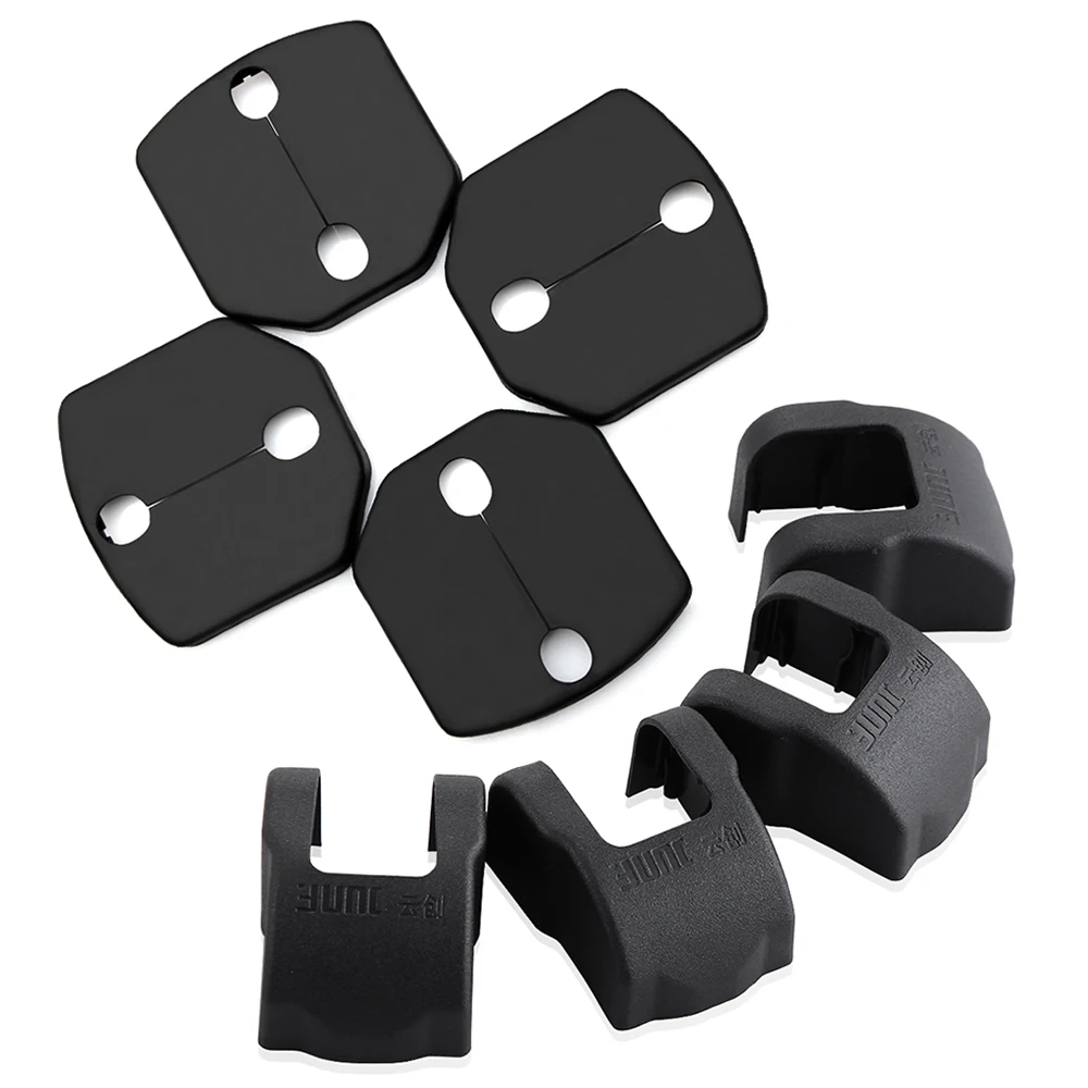 

8Pcs Car Door Lock Decoration Cover Car Covers Door Stopper Protection Cover For Ford Focus 3 MK3 2012 2013 Fiesta