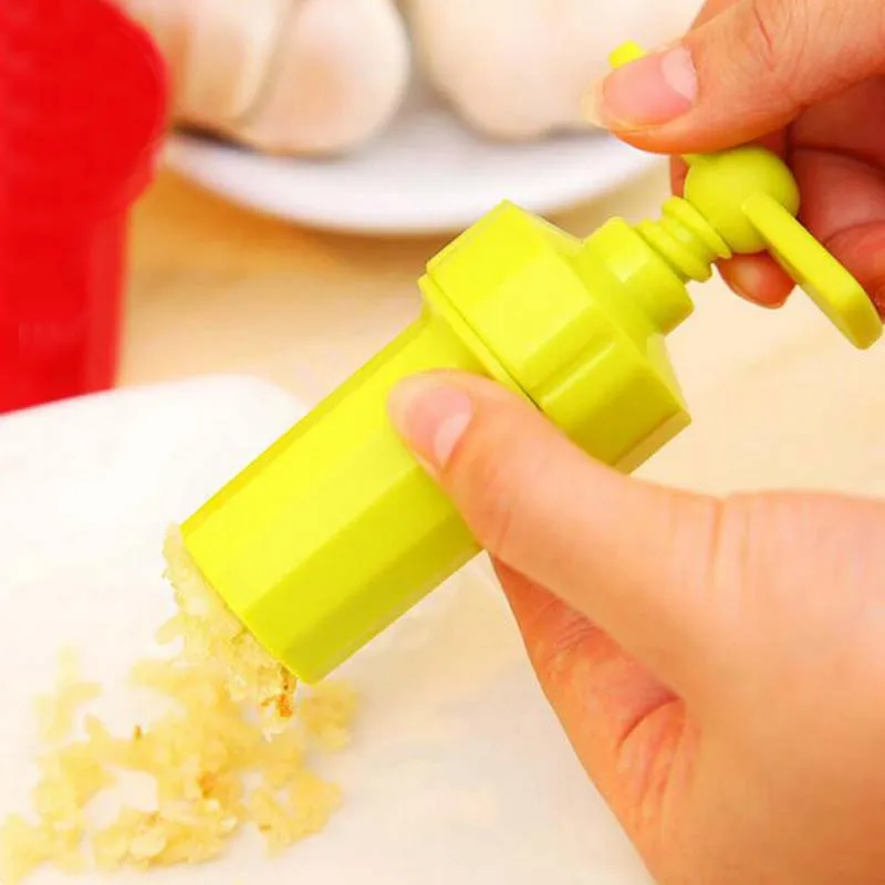 Multi function Ginger Garlic Grinding Press Twist Crusher Plastic