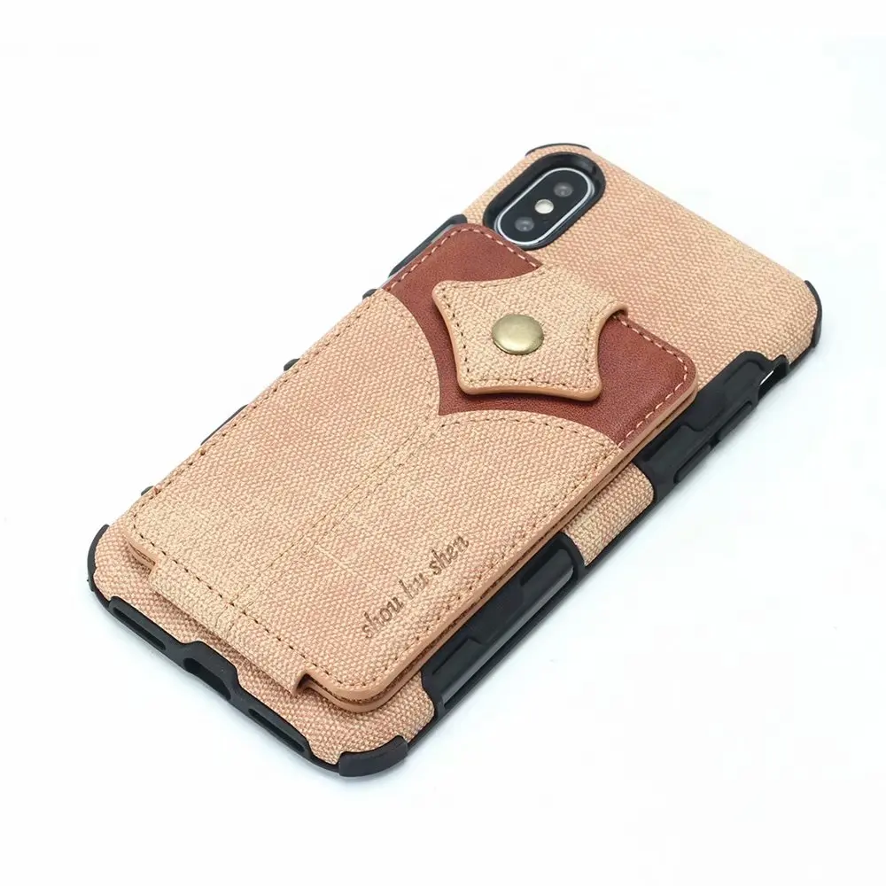 Роскошная холщовая кобура для Apple iPhone 11 Pro X XS Max 8 7 6S Plus кошелек с держателем карт