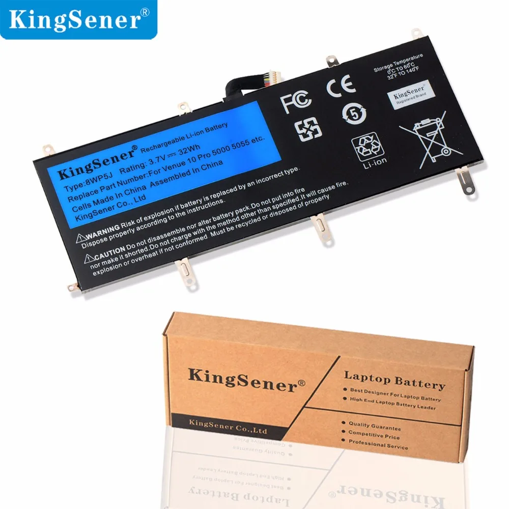 Аккумулятор KingSener 08WP5J 8WP5J для ноутбука Dell Venue 10 Pro 5000 5055 69Y4H 3 7 в 32 Втч бесплатная