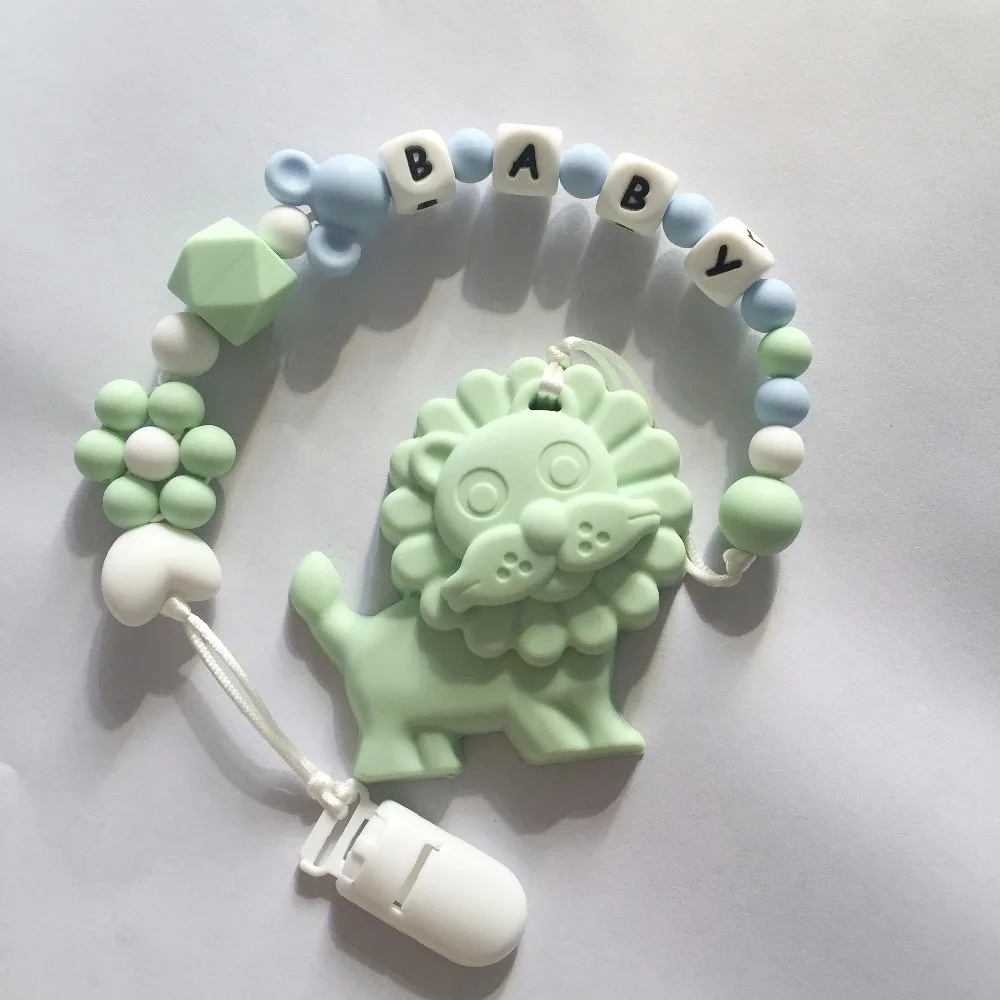 Силиконовые зажимы для прорезывателя с жирафом|pacifier clips|teething pacifiersilicone teething pacifier