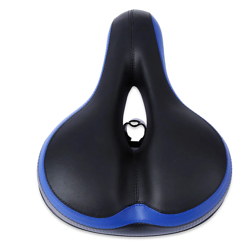 Comfort Wide Big Bum Bike Bicycle Gel Cruiser Extra Sporty Soft Pad Saddle Seat Road Mtb Mountain Bike Leather #3O18 (13)