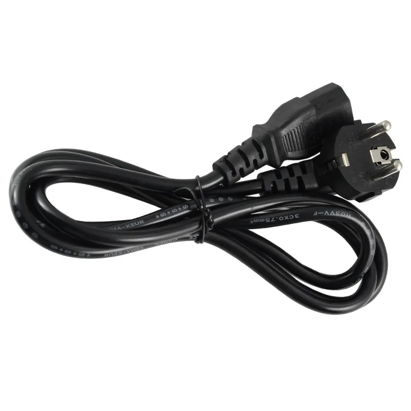 

1.5m power cable European plug 2 pin Power Cords Round AC EU Plug Power Cable Lead Cord for computer power Adapter