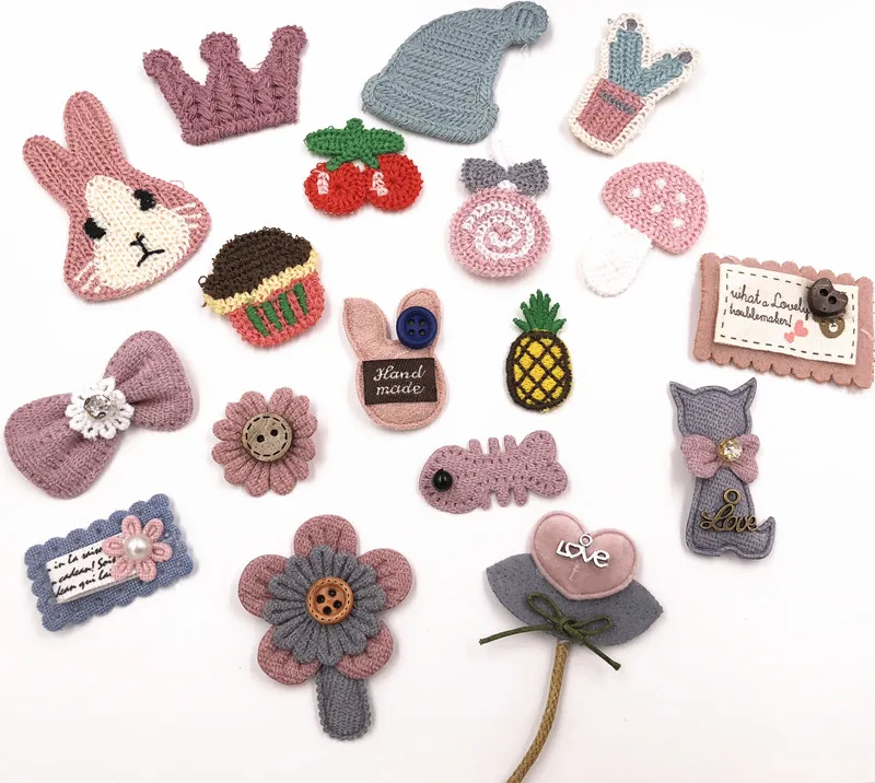 9piece/card Stitch patch Mending holes creative lovely clothing fabric