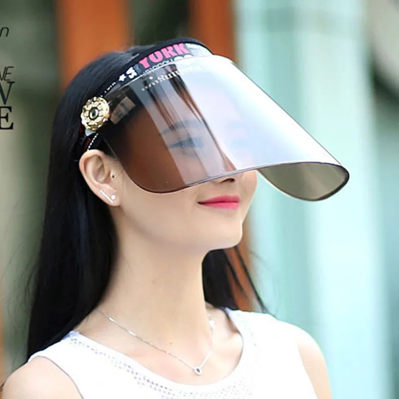 Summer Holiday Neon Sun Visors Sunvisor Party Hat Clear Plastic Cap