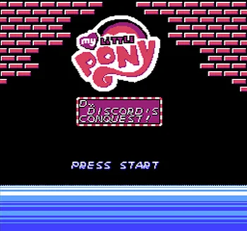 

My Little Pony Dr. Discord's Conquest Game Card For 72 Pin 8 Bit Game Player
