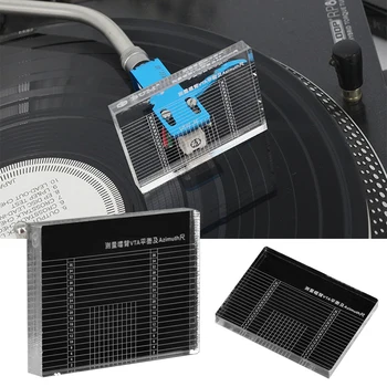 

LP Vinyl Record Player Measuring Phono Tonearm VTA/Cartridge Azimuth Ruler Balance Cartridge Azimuth Ruler Headshell Turntable