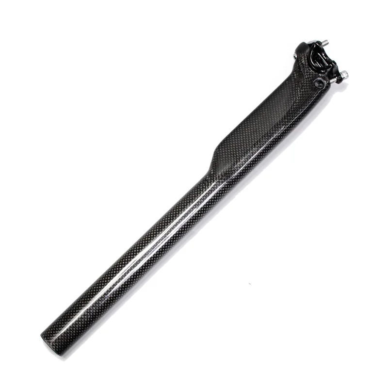 NO LOGO 3K Carbon Fiber MTB Seatpost Lightweight Road Bike Seattube Bicycle Seat Post Black 27.230.831.6mm Cycling Parts (7)