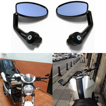 

motorcycle mirror Aluminum Rear view Mirror Motor Mirror Motorcycle Accessories For Cafe Racer For Suzuki Bandit & Kawasaki z750