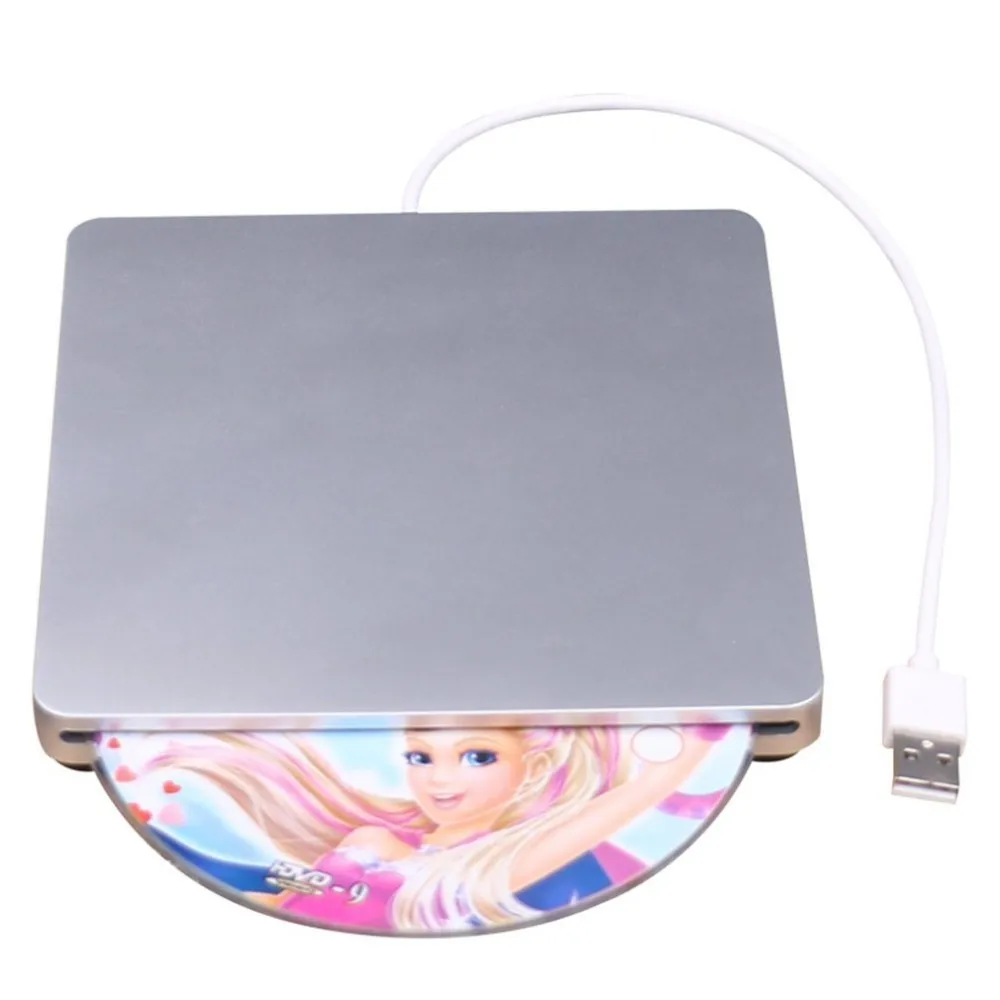  USB DVD Drives Optical Drive External DVD RW Burner Writer Recorder Slot Load CD ROM Player for App
