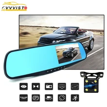 VVVIST Full HD 1080P Car Dvr Camera Auto 4.3 In Rearview Mirror DVR Dash Camera For Car DVR Recorder Video Registrator Dash Cam