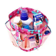 4 цвета пляжная Складная сетка для плавания сумка анти-песок вода Ванна сетка для хранения сумки портативный сумка для переноски на лето