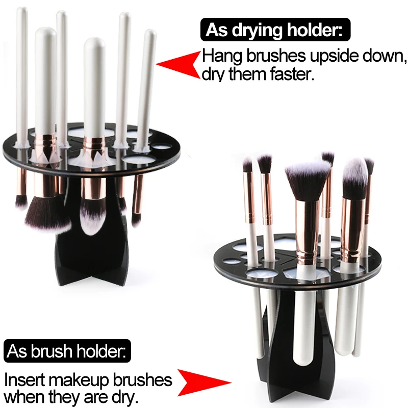 Buy Online 14 Hole Make up Brush Set Dry Rack Drying Brushes Shelf