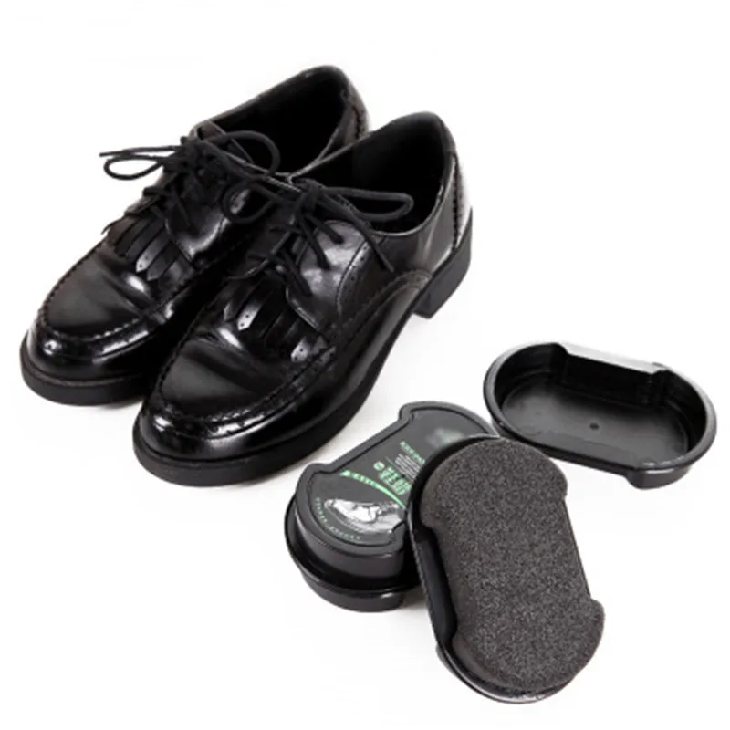 

Multi Purpose Colorless Cleaning Liquid Shoe Wax Brush Boot Bag Sofa Cleaner Tool 1 Pieces Double-Sided Shoe Polish Sponge MarT2