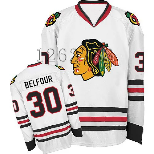 Cheap Chicago Blackhawks #30 ED Belfour White Away Jersey Wholesale | Спорт и развлечения