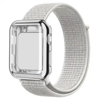 

Strap for Apple Watch Sport Loop Band 38mm 40mm 42mm 44mm with Apple Watch Screen Protector Case for iWatch Series 4/3/2/1