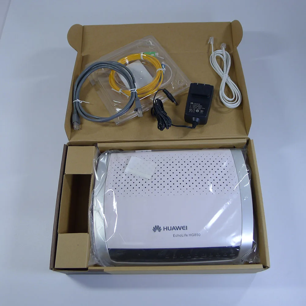 Вход Hua wei echolife SC/APC HG850 GPON ONU с 4 портами Ethernet и 2 голосовыми портами|Оптоволоконное