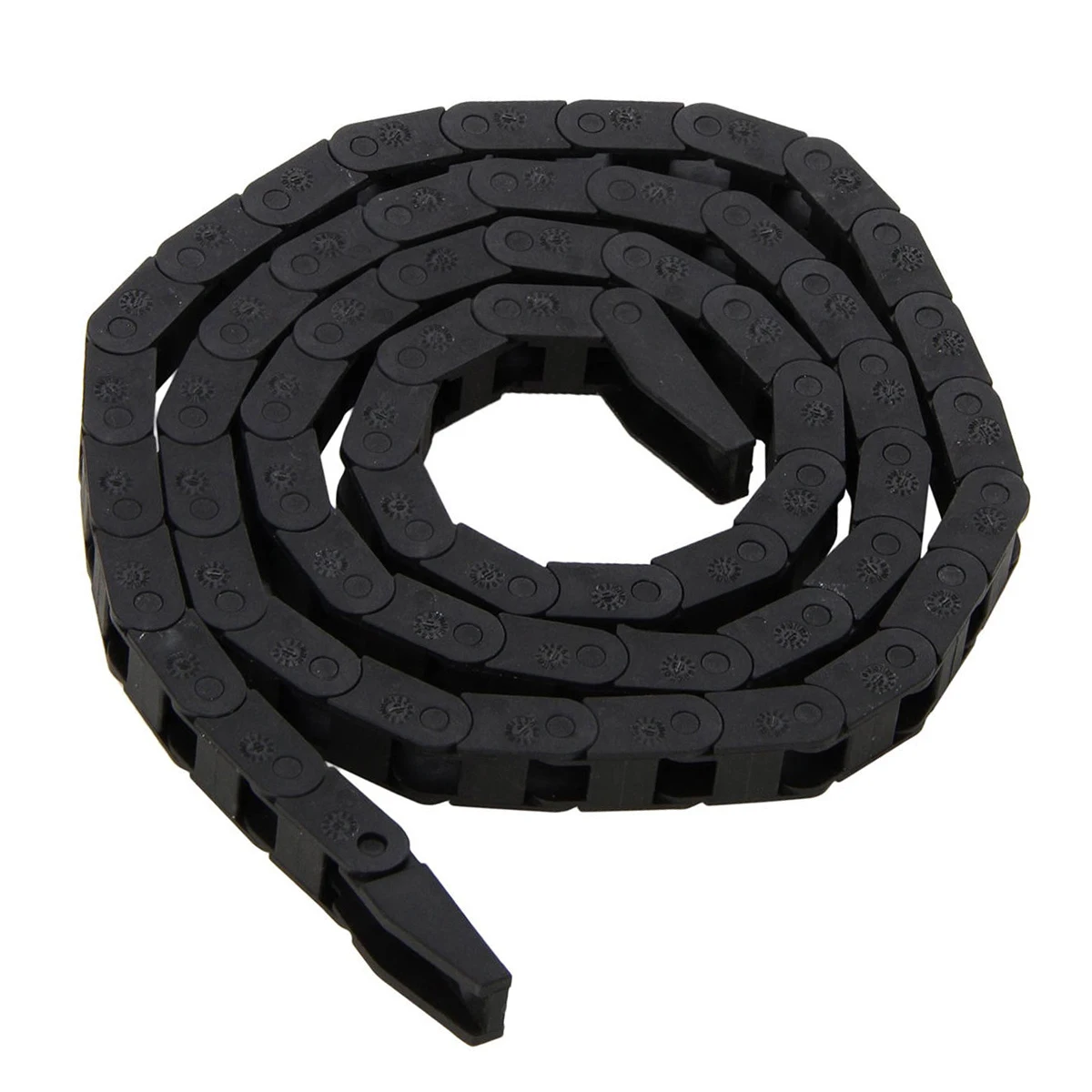 New Cable Wire Carrier 7x7mm Plastic Nylon Towline Cable Drag Chain Nested for Electrical Machinery CNC Machine Tool Black