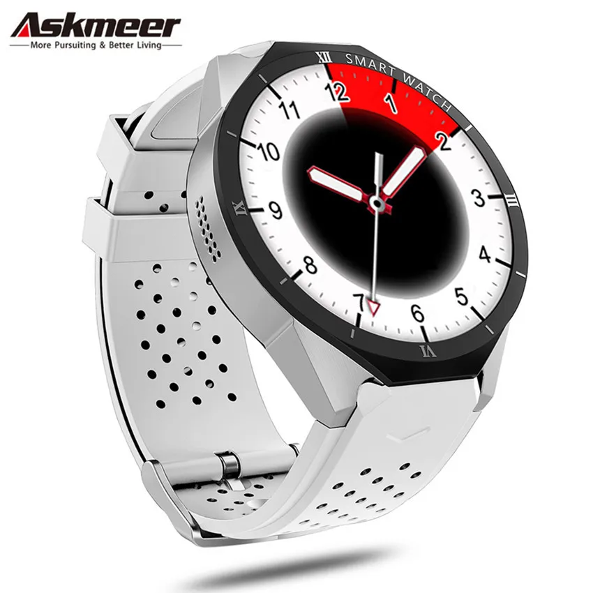 ASKMEER KW88 Pro умные часы Android 7,0 Smartwatch телефон MTK6580 1 ГБ 16 ГБ 3G Wifi gps Bluetooth умные часы 2.0MP Wirstbands - Цвет: Белый