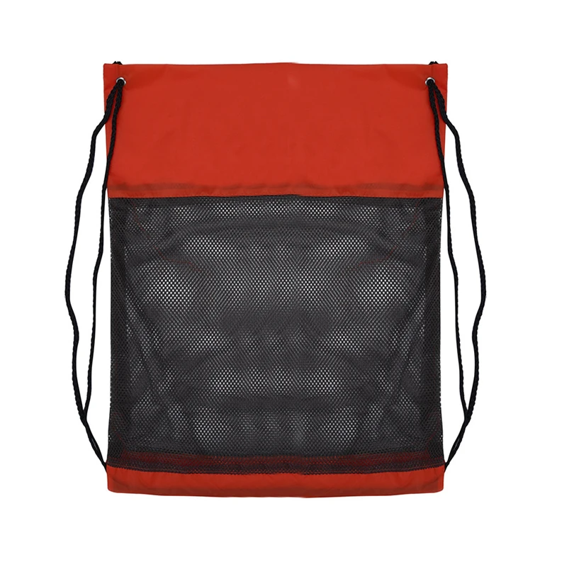 Echoshine нейлоновые сумки на шнурке, сумки для спорта, пляжа, путешествий, улицы, сетчатый рюкзак, рюкзак на шнурке, школьная сумка для обуви A30 - Цвет: Red
