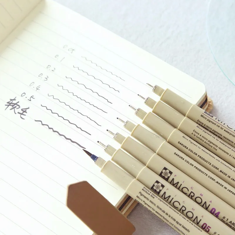 

SAKURA Graphic Pen Needle Point Manga Drawing Sketch Design Water-proof Outline Scanning Line Pen Japan