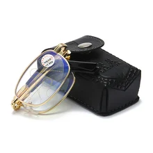 NOMANOV складной портативный видеть далеко и рядом Многофункциональный Анти-синий свет прогрессивные многофокусные очки для чтения добавить 75 к добавлению 400