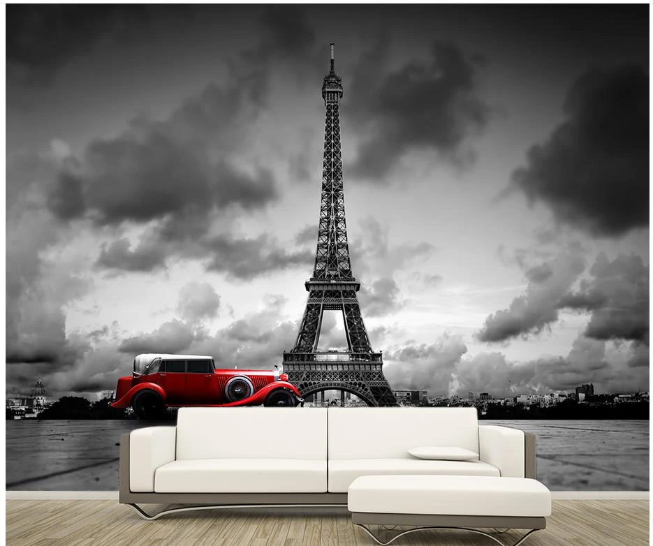 3d Tapete Fur Zimmer Paris Eiffelturm Schwarz Und Weiss Farbe Auto Hintergrund Wand Foto 3d Wallpaper Photo 3d Wallpaper 3d Wallpaper For Room3d Wallpaper Aliexpress