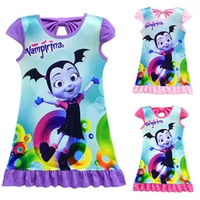 Г. Одежда для маленьких девочек; платья с принтом «Моана» и «тролли»; платье принцессы для дня рождения; Детский костюм; одежда для детей