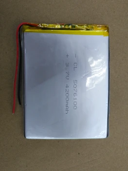 

3.7v li po li-ion batteries 3 7 v Packet 3.7V polymer lithium battery 5076100 4200mah