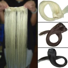 18 Inches 2Pcs/ Lot Natural Hair Straight Clip In Hair Extension Hair accessories FREE SHIPPING