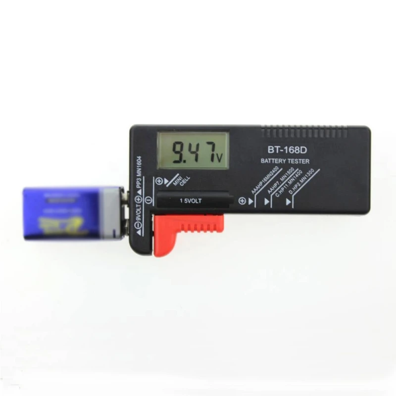 

1PC Car Accessories BT168D Digital Battery Capacity Tester LCD for 9V 1.5V AA AAA Cell Batteries