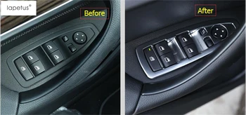 

Lapetus Accessories Fit For BMW X1 F48 2016 - 2020 Side Door Handle Panel Surround Window Switch Molding Cover Kit Trim