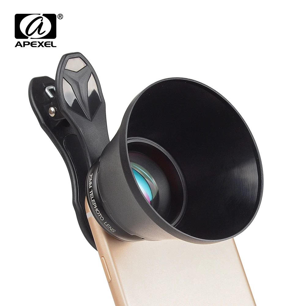 APEXEL Portrait Lens 2.5X HD Telephoto 70mm Pro Phone Camera for iPhone Samsung HTC LG Xiaomi Phone Accessories Dropshipping APEXEL Portrait Lens 2.5X HD Telephoto 70mm Pro Phone Camera for iPhone Samsung HTC LG Xiaomi Phone Accessories Dropshipping