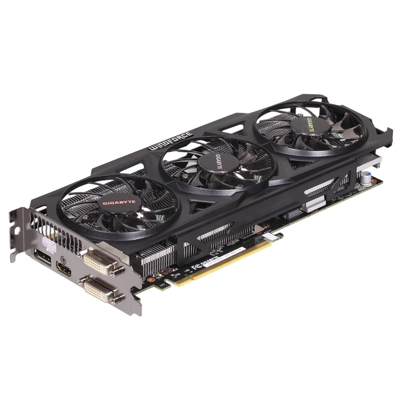 GIGABYTE GV N760OC 2GD графические карты 256Bit GDDR5 GTX760 N760 Rev.2.0 видеокарта для nVIDIA Geforce GTX 760 2 Гб