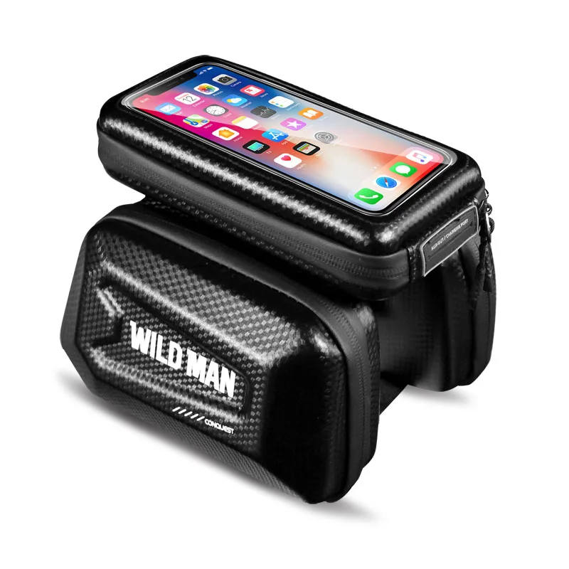 6.2 inch Mobile Phone MTB Bicycle Front Bag Frame Case Bag Tube Touch Screen Bag