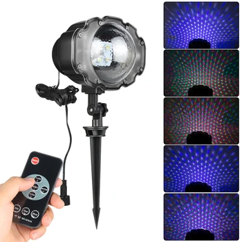 

Snowfall LED Laser Projector RGBW Stage LED Light Landscape or hang on Wall lamp Outdoor Christmas Garden Wedding Lighting CA224