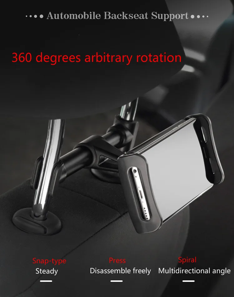 New arrived For ipad car holder Back Seat Mount 360 Degree For iphone 6