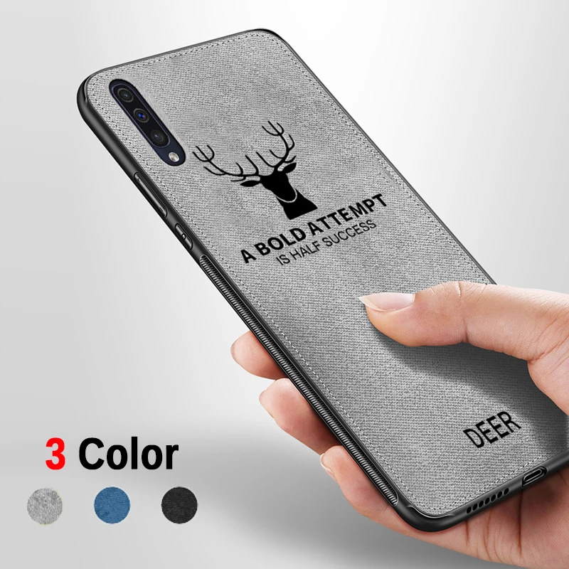 

Cute Dear Leather Case For Samsung A50 A70 A30 A10 Shockproof Soft Silicon Back Cover For Samsung S10 Plus S10e M30 M20 M10 Capa