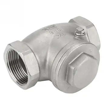 

water valve DN32 One Way Swing Check Valve Female Thread 200PSI for Water Oil Gas valvula solenoide Stainless Steel