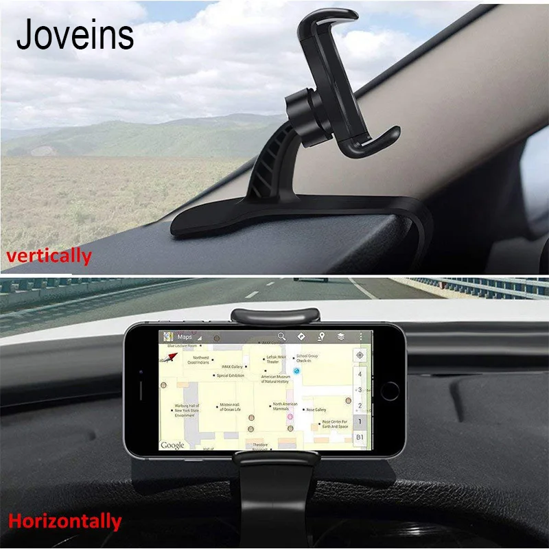 JOVEINS Универсальный Регулируемый автомобильный держатель для телефона, держатель для приборной панели, зажим, подставка для iPhone, samsung, мобильного смартфона, gps