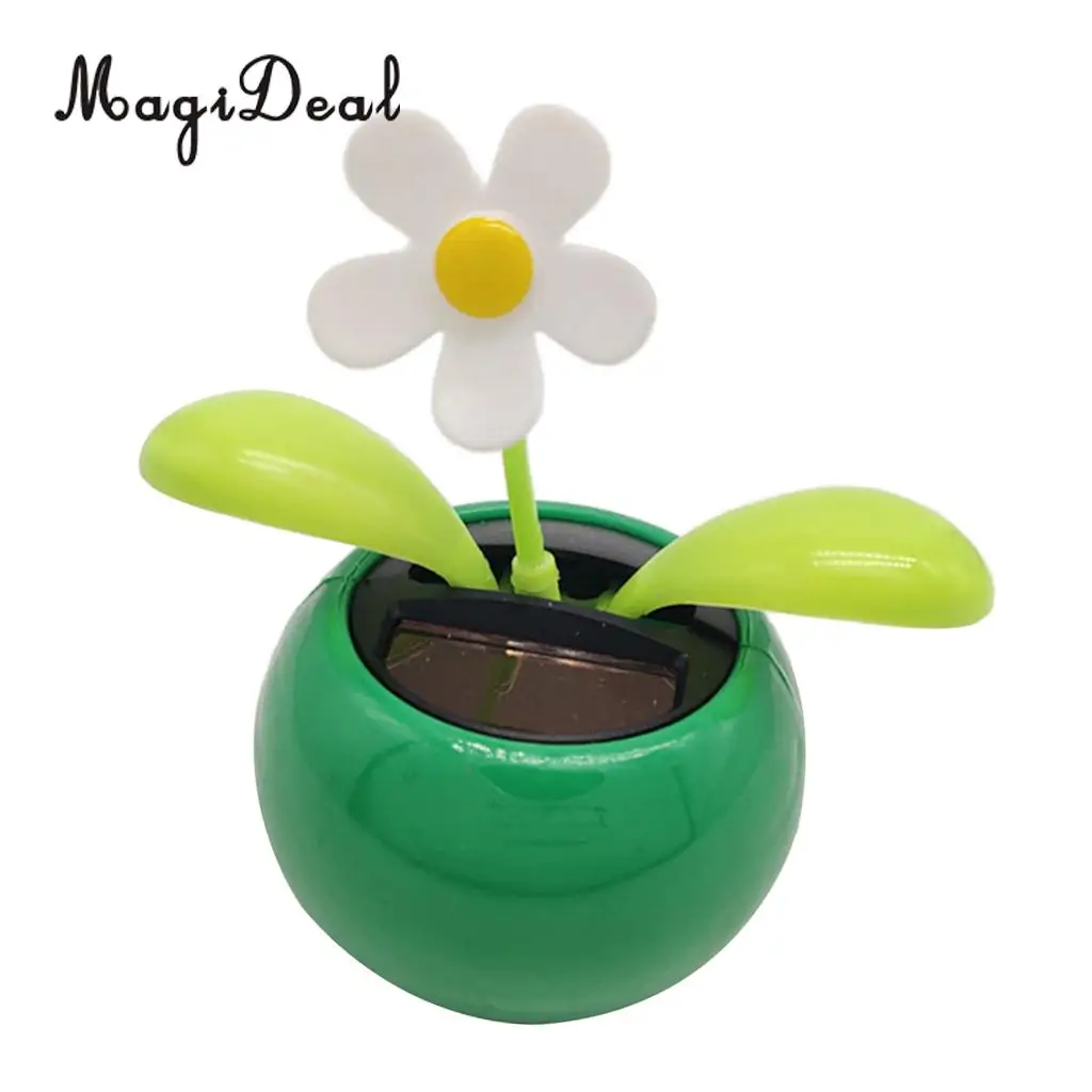 Solar Powered Insect Flower Sunflower Dancing Swing Doll   Toy Home Decor Car Ornament Flowerpot Figure Gifts