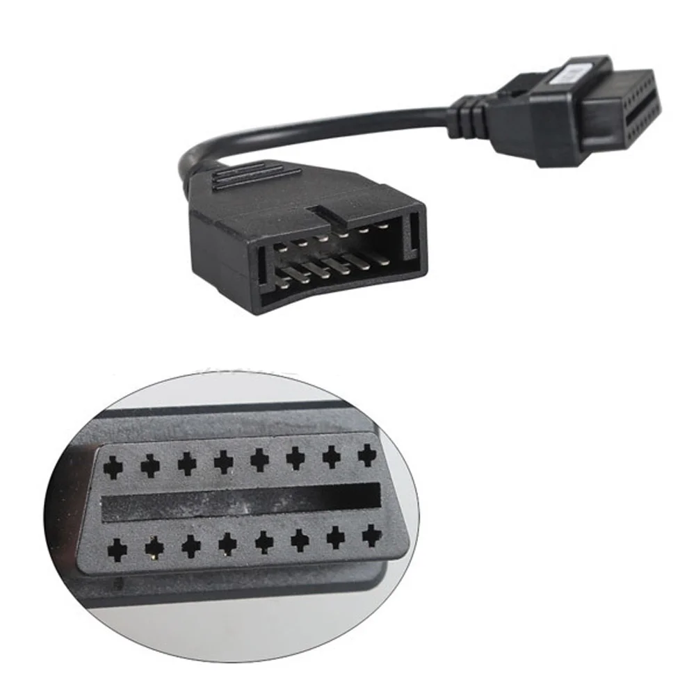 Разъем для GM OBD 12 Pin OBD1 до 16 OBD2 Конвертор Кабель адаптер Диагностический сканер