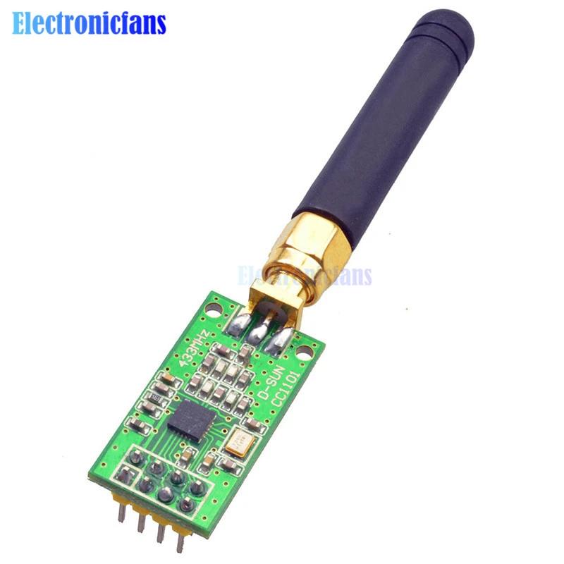 5PCS CC1101 Wireless Transceiver SMA Antenna Module 315/433/868/915MHZ