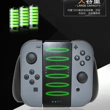1000 мАч зарядки Батарея Ёмкость для Nintendo Switch NS Joy-Con Мощность групповой контроллер Зарядное устройство Подставка-Держатель с USB кабины